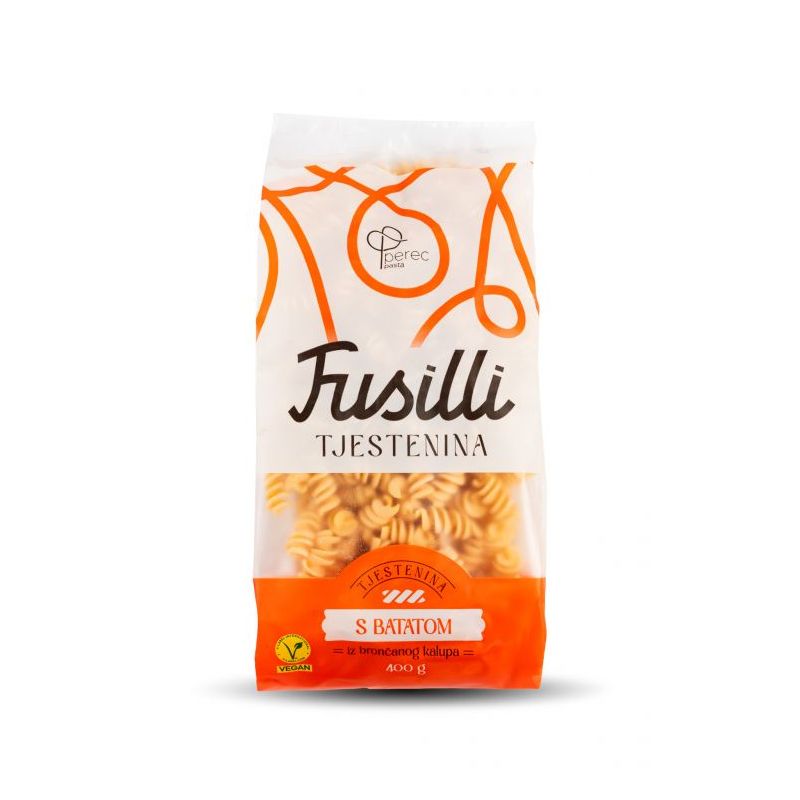Tjestenina s narančastim batatom – fusilli 400 g Cijena